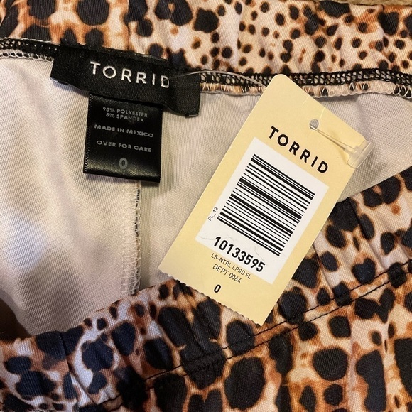 Torrid Brown Tan leggings Sz 0(12) - Picture 3 of 4